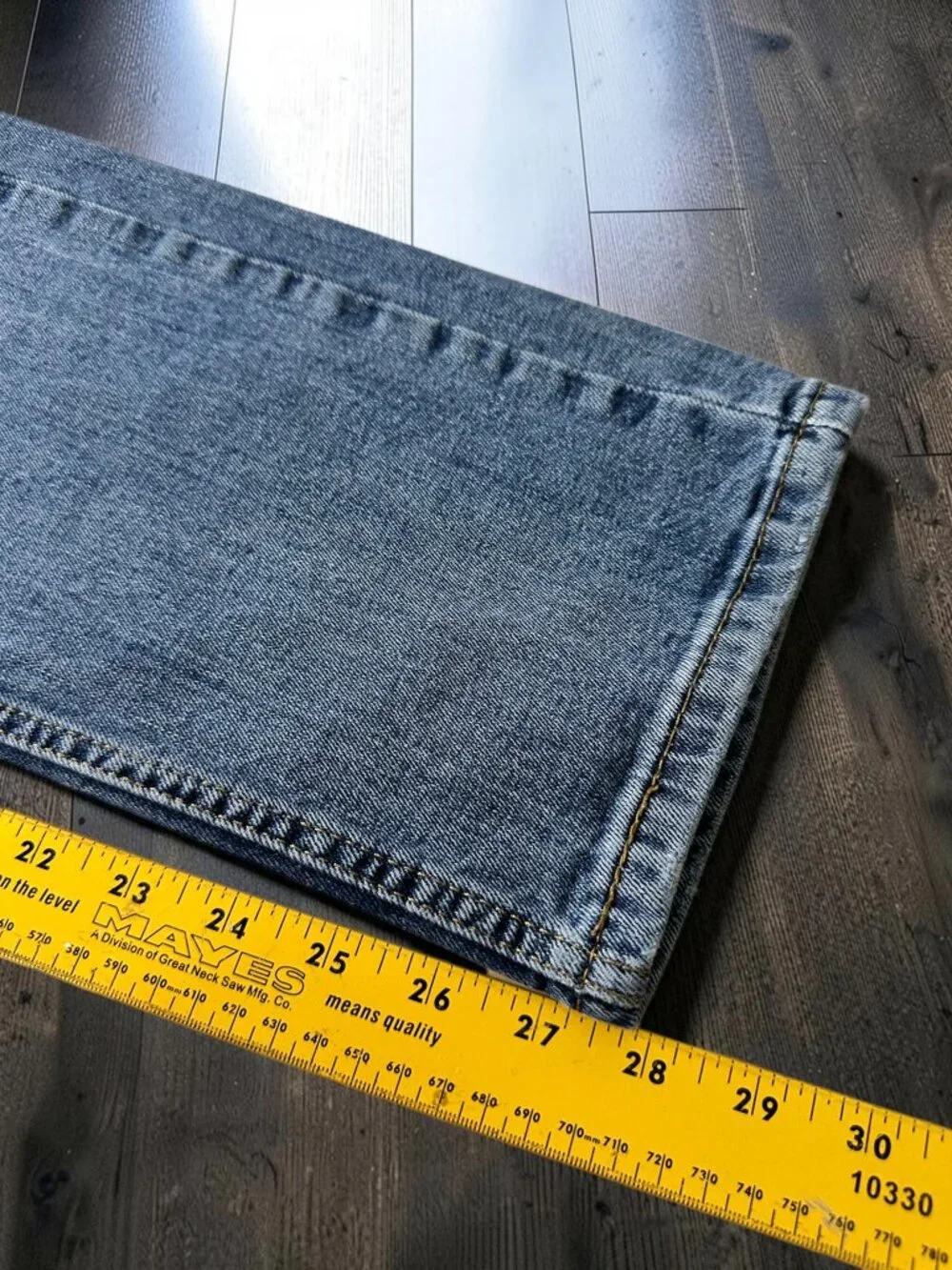 Levi’s 505 Jeans Men’s 32x30 Blue Solid Regular Fit Y2K